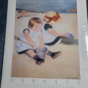 Mary Cassatt In The Beach Print Vintage